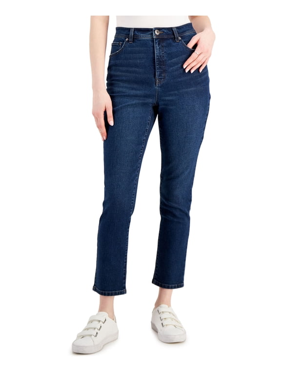 Style & Co Petite Slim Leg Ankle Jeans Stone Moon 16 P