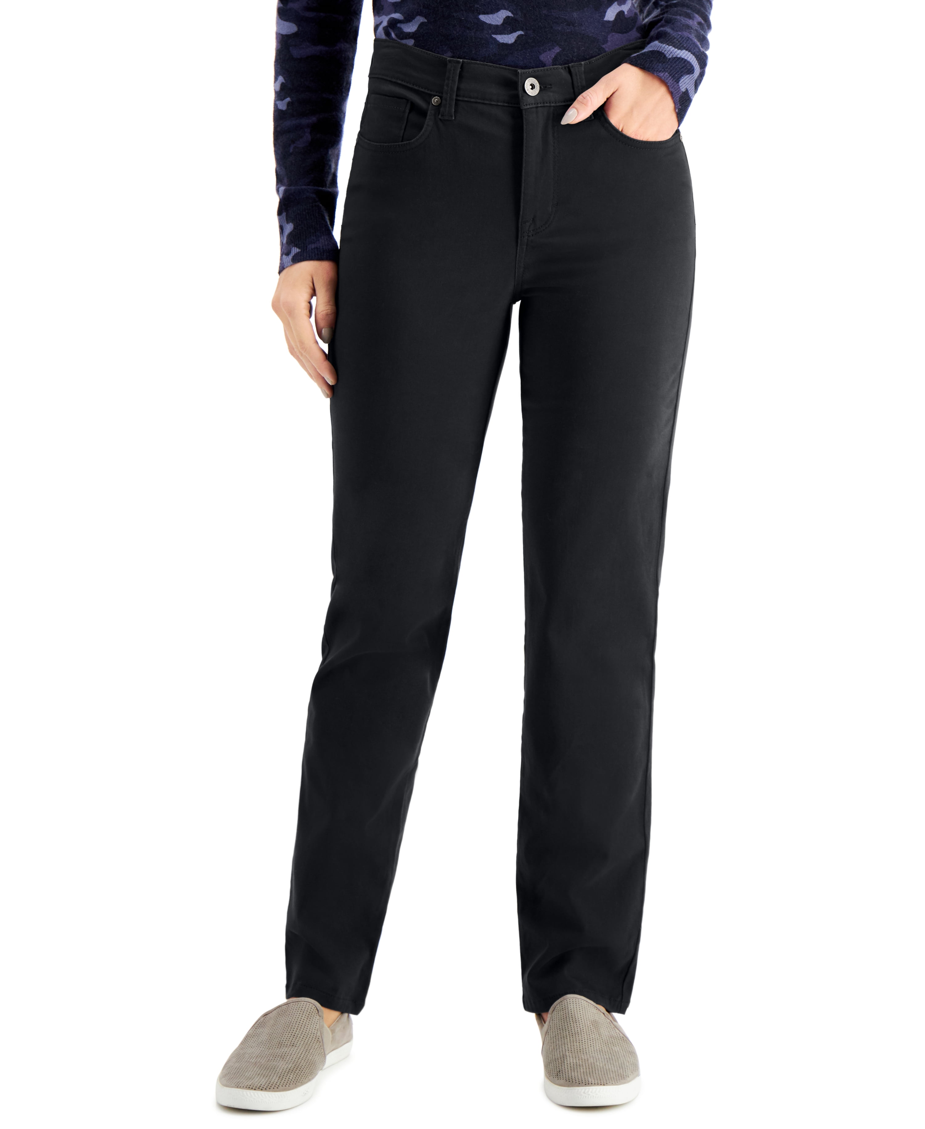 New High-rise Slim-fit Straight-leg Jeans For Petite Women