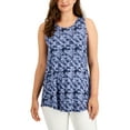 thumbnail image 1 of Style & Co Petite Swing Tank Top Blue Stars PP, 1 of 1