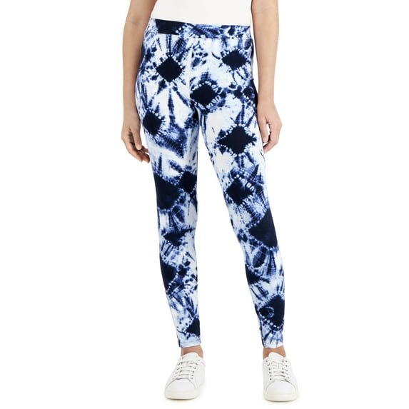 Style & Co Petite Tie Dye Leggings Diamond Blue PL