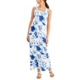 thumbnail image 1 of Style & Co Petite Tie Dye Maxi Dress Industrial Blue PL, 1 of 1
