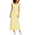 thumbnail image 1 of Style & Co Petite Tie-Dye Maxi Dress Sunbeam Yellow PXS, 1 of 1