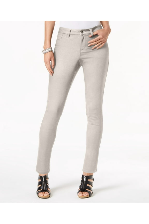 Style & Co Petite Ultra Skinny Pants Stonewall 2P
