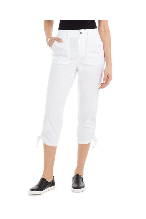 Style & Co Petite Utility Capri Pants Tangelo 6P
