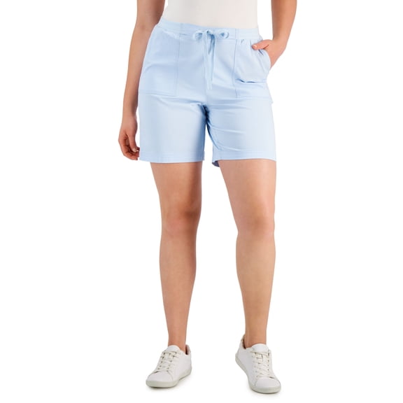 Style & Co Petite Utility Drawstring Shorts Omphalodes PS