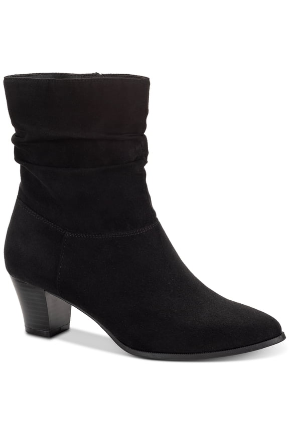 Style Co Piviee Slouch Booties Black Micro 11M
