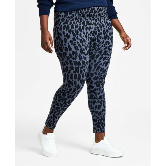 Style & Co Plus Size Animal Print High Rise Leggings Animal 2X