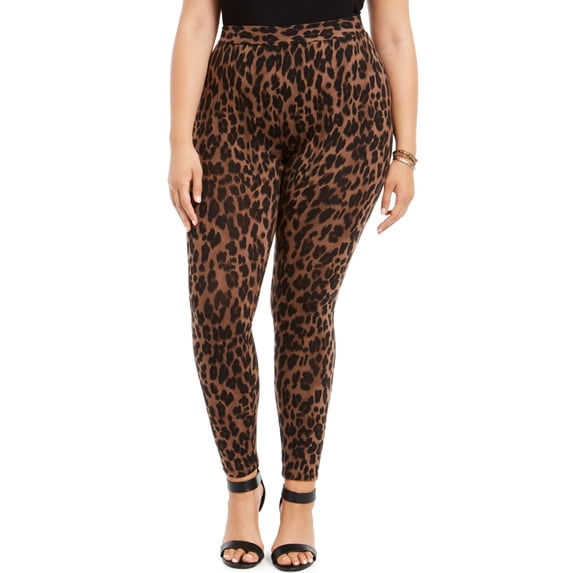Style & Co Plus Size Basic Printed Leggings Classic Animal 0X