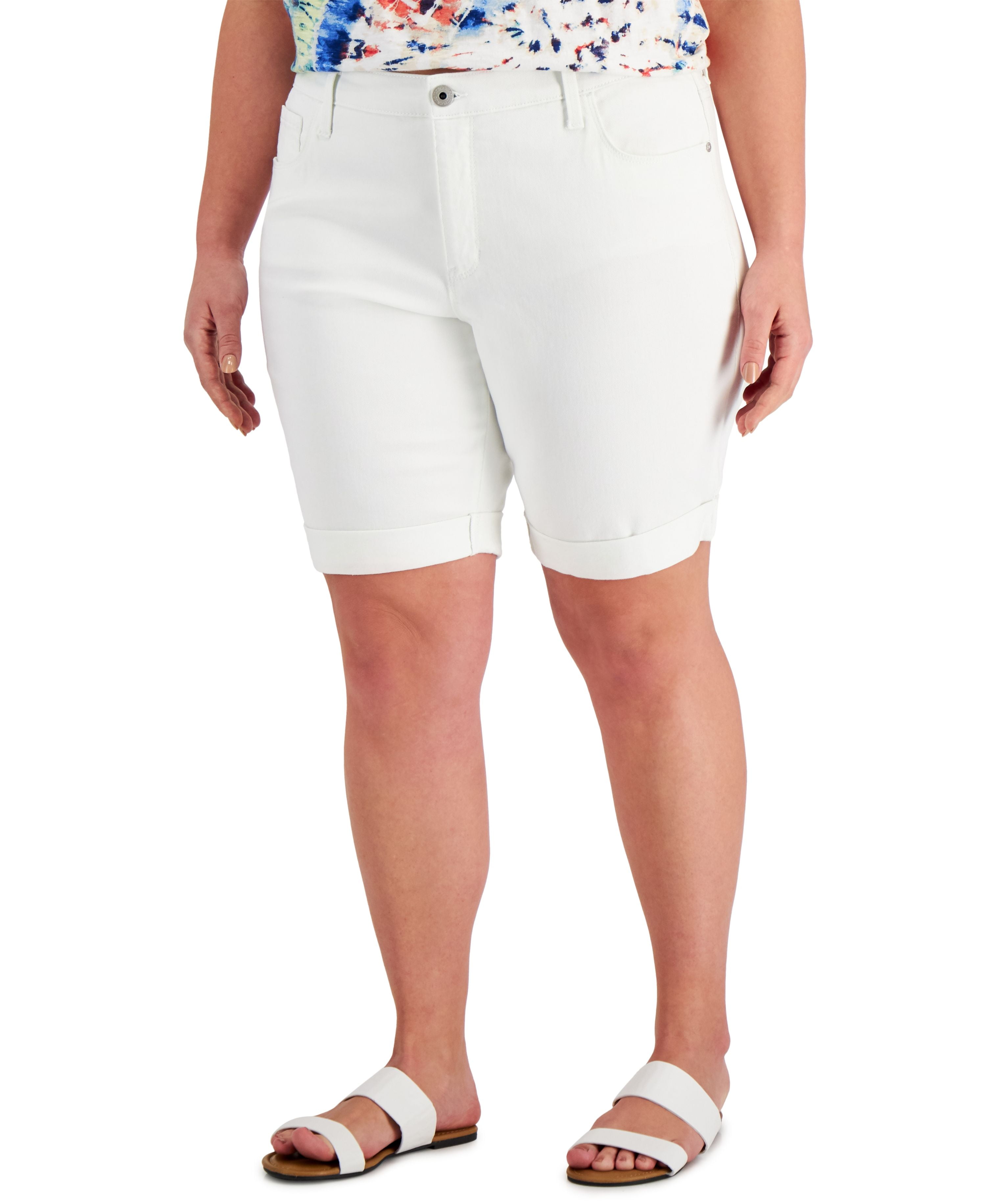 Plus Size Bermuda Denim Short