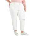 thumbnail image 1 of Style & Co Plus Size High Rise Mom Jeans Bright White 16W, 1 of 1