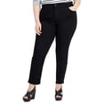 thumbnail image 1 of Style & Co Plus Size High Rise Slim Leg Jeans Black Rinse 20W, 1 of 1