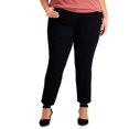 thumbnail image 1 of Style & Co Plus Size High Rise Straight Jeans Deep Black 18W, 1 of 1
