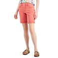 thumbnail image 1 of Style & Co Plus Size Mid Rise Double Button Bermuda Shorts Loving Red 16W, 1 of 1