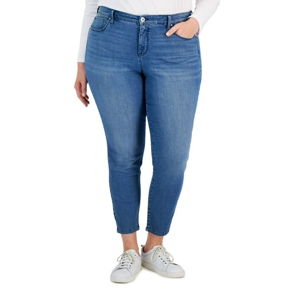 Style & Co Plus Size Mid Rise Skinny Jeans Star Sign 22W