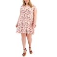 thumbnail image 1 of Style & Co Plus Size Printed Flip Flop Dress Trop Soft Shell 3X, 1 of 1