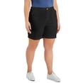 thumbnail image 1 of Style & Co Plus Size Roll Cuff Bermuda Shorts Deep Black 16W, 1 of 1