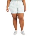 thumbnail image 1 of Style & Co Plus Size Roll Cuff Bermuda Shorts Omphalodes 18W, 1 of 1