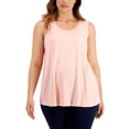 thumbnail image 1 of Style & Co Plus Size Swing Tank Top Champagne Pink 1X, 1 of 1
