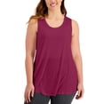 thumbnail image 1 of Style & Co Plus Size Swing Tank Top Sangria Wine 2X, 1 of 1