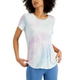 thumbnail image 1 of Style & Co Printed Drapey Pocket T-Shirt Cool Dye XS, 1 of 1