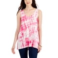 thumbnail image 1 of Style & Co Printed Drapey Tank Top Sangria Timeless S, 1 of 1