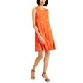 thumbnail image 1 of Style & Co Printed Knit Tank Dress Orange Garden XL, 1 of 1