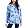 thumbnail image 1 of Style & Co Printed Oversized Sweatshirt Indust Diamond M, 1 of 1