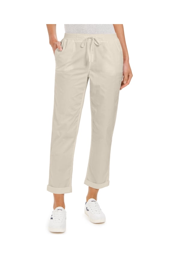 Style & Co Pull On Cuffed Utility Pants Antique Cream 4