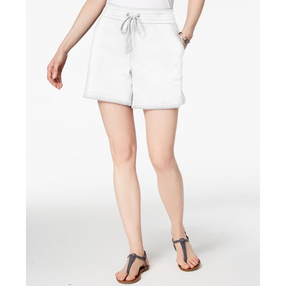 Style & Co Pull On Shorts Bright White L