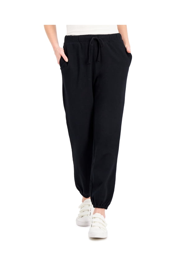 Style & Co Pull On Sweatpants Deep Black M