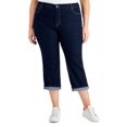 thumbnail image 1 of Style & Co RINSE Women's Plus Size Roll Cuff Capri Pants, US 14W, 1 of 4