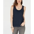 thumbnail image 1 of Style & Co Scrunch Front Tank Top Industrial Blue XS, 1 of 1