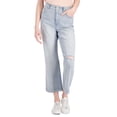 thumbnail image 1 of Style & Co Slouchy Fit High Rise Cropped Jeans Silver Valley 10, 1 of 1