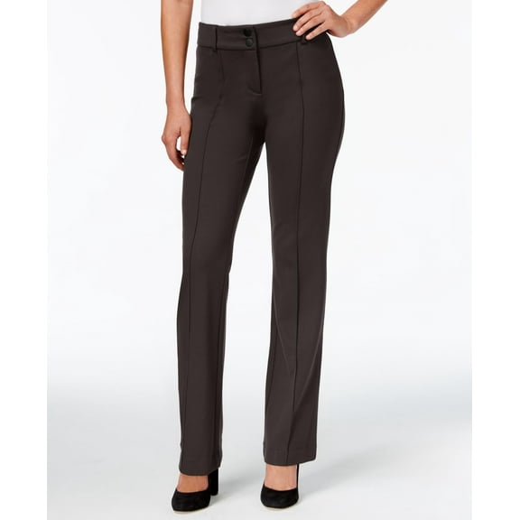 Style & Co Straight Leg Trousers Carbon Grey 10