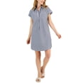 thumbnail image 1 of Style & Co Striped Shirtdress Industrialwhite L, 1 of 1
