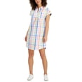 thumbnail image 1 of Style & Co Striped Shirtdress White Gingham M, 1 of 1