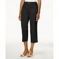 thumbnail image 1 of Style & Co Tab Pocket Capri Pants Deep Black 6, 1 of 1