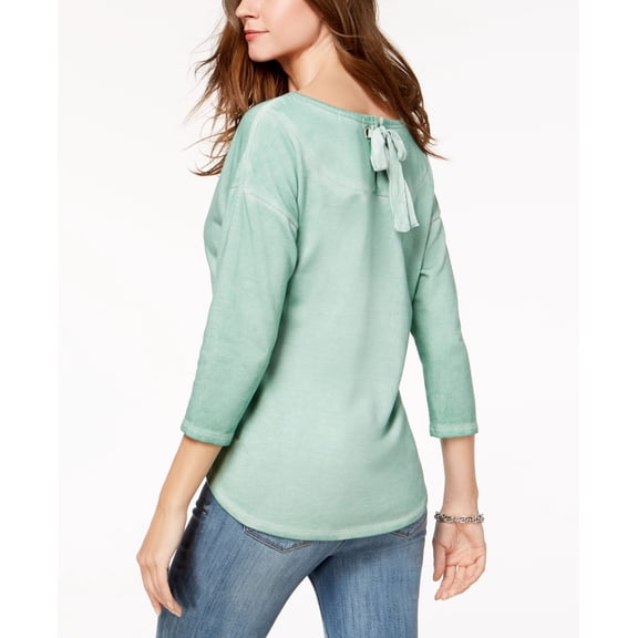 Style & Co Tie Back Top Sweet Mint M