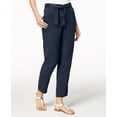 thumbnail image 1 of Style & Co Tie Belt Pants Industrial Blue 4, 1 of 1