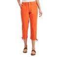 thumbnail image 1 of Style & Co Tie Hem Capri Pants Orange Pepper 18, 1 of 1