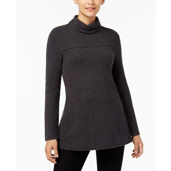 Style & Co Turtleneck Sweater Dark Gray XS