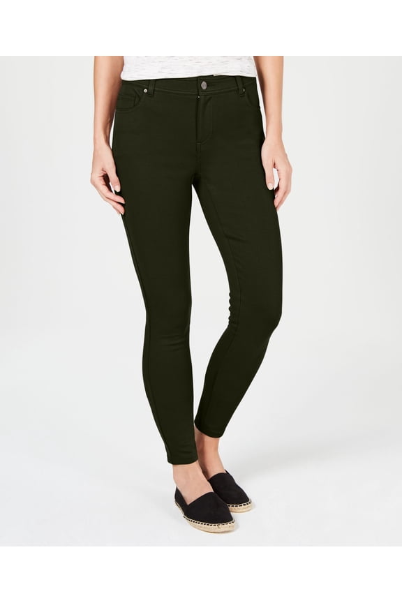 Style & Co Ultra Skinny Ponte Knit Pants Evening Olive 8