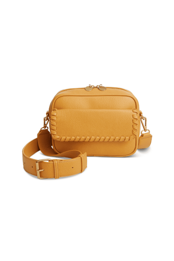 Style & Co Whip-Stitch Camera Crossbody, Created for Macy's - Tawny Olive
