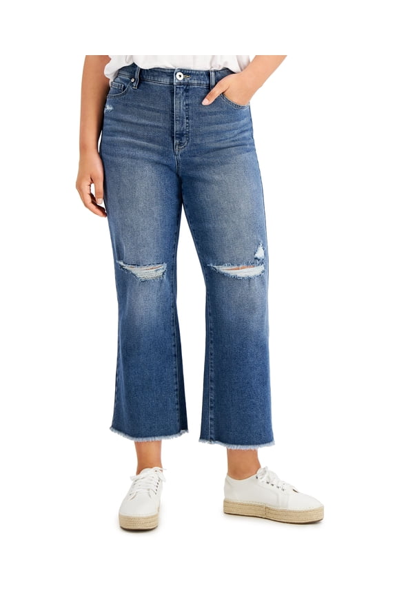 Style & Co Wide Leg Cropped Jeans Santa Ana 10