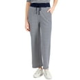 thumbnail image 1 of Style & Co Wide Leg Drawstring Pants Industrial Comb S, 1 of 1