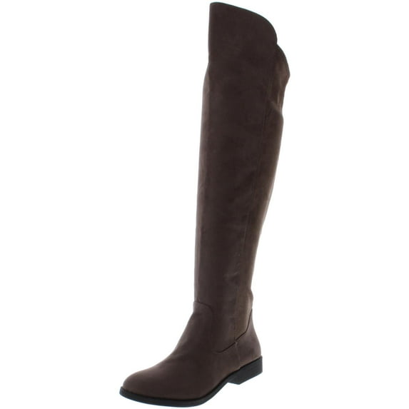 Style & Co Women's Almond Toe Over Knee Fashion Boots Brown Size 5.5 M