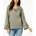 thumbnail image 1 of Style & Co Cotton Embroidered Sweatshirt Garden S, 1 of 2