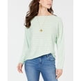 thumbnail image 1 of Style & Co Boat Neck Dolman Sleeve Sweater Mint Fizz XL, 1 of 3