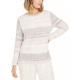 thumbnail image 1 of Style & Co Women's Chenille Space-Dyed Sweater Gray Size X-Large, 1 of 3