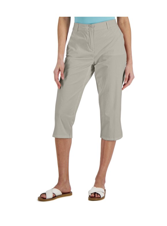 Karen Scott Knit Capri pantaloni pull on antracite erica taglia M Karen Scott Knit Capri pantaloni pull on antracite erica taglia M